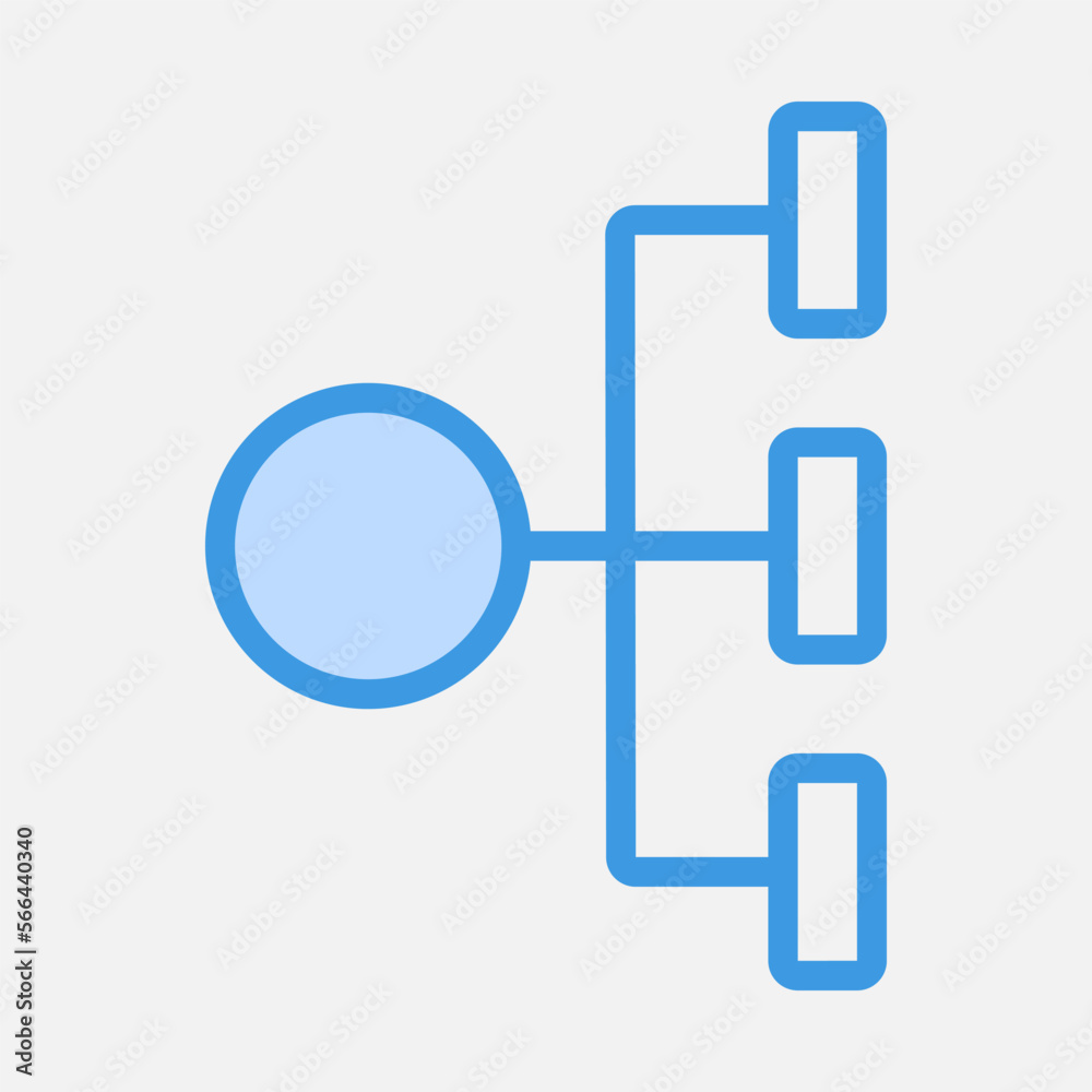 Diagram icon in blue style, use for website mobile app presentation Diagram icon in blue style, use for website mobile app presentation