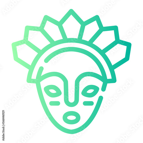 african gradient icon