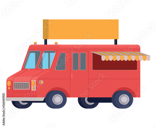 red food truck