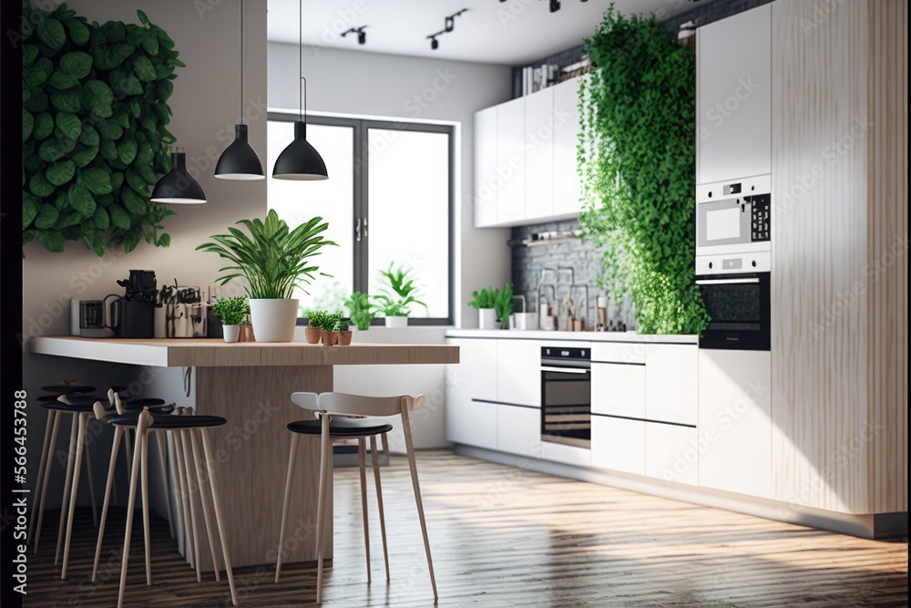 Kitchen Interior Design Minimalistic Chic Series: a monochromatic white