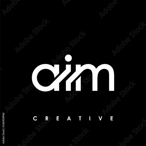 AIM Letter Initial Logo Design Template Vector Illustration