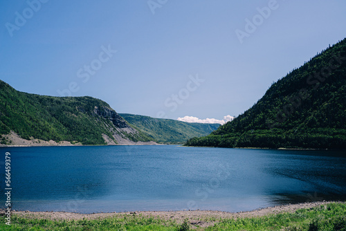 lake and mountains