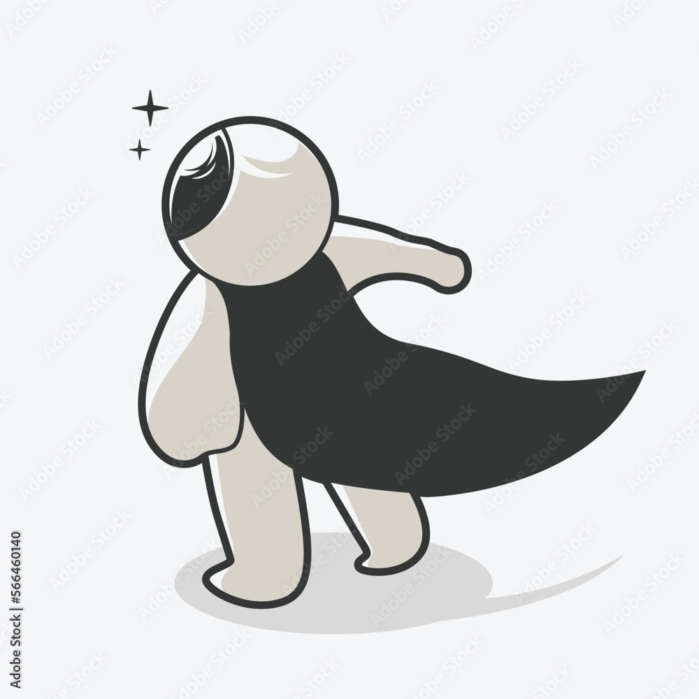 chibi astronaut feel freedom art illustration chibi astronaut feel freedom art illustration