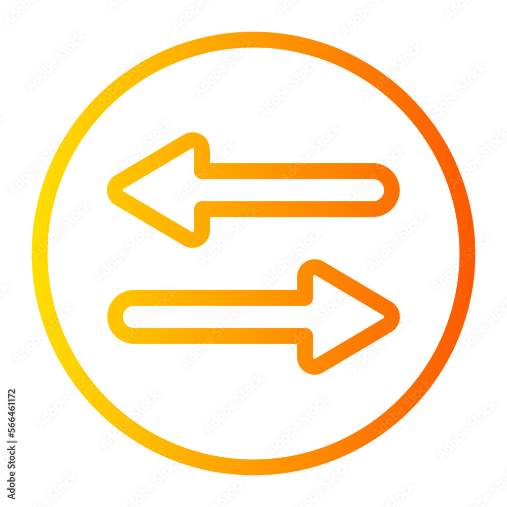 left right gradient icon left right gradient icon