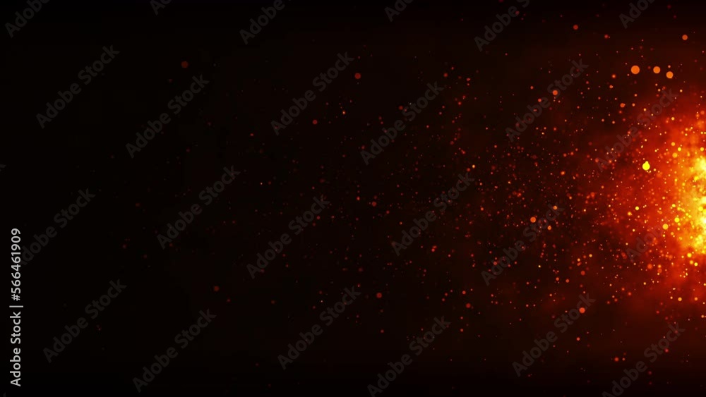 red fire flares effects background. video 4k
