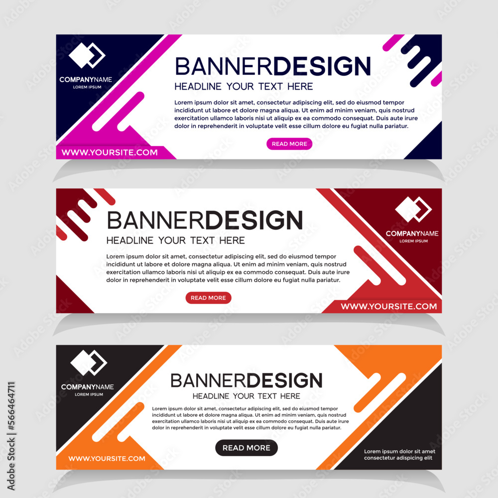 Abstract Web banner design background or header Templates