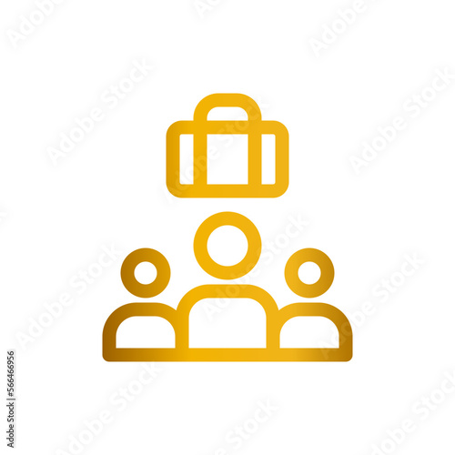 businessmen gradient icon