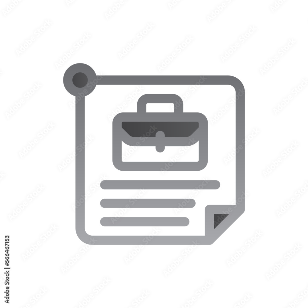 job description two tone gradient icon job description two tone gradient icon