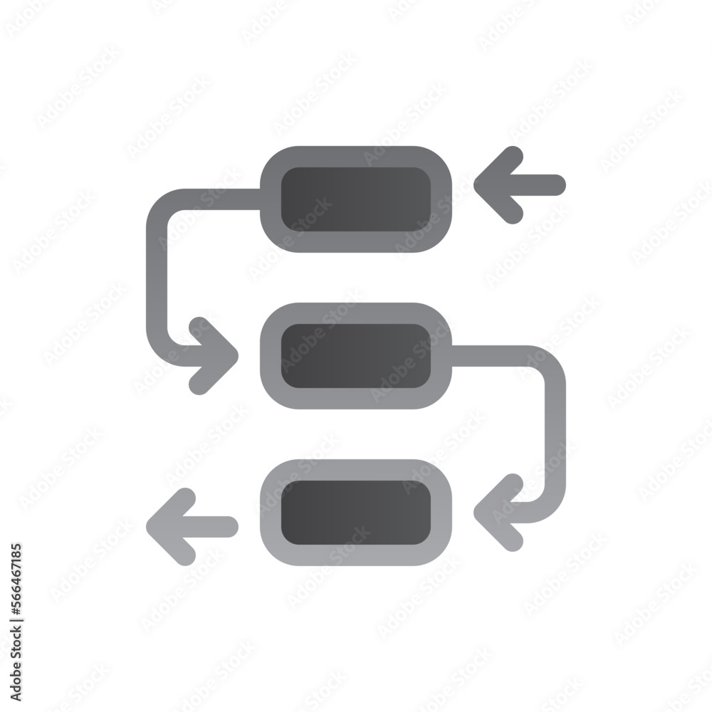 workflow two tone gradient icon workflow two tone gradient icon