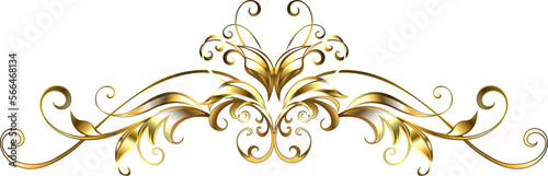 Symmetrical Gold Frame Scroll