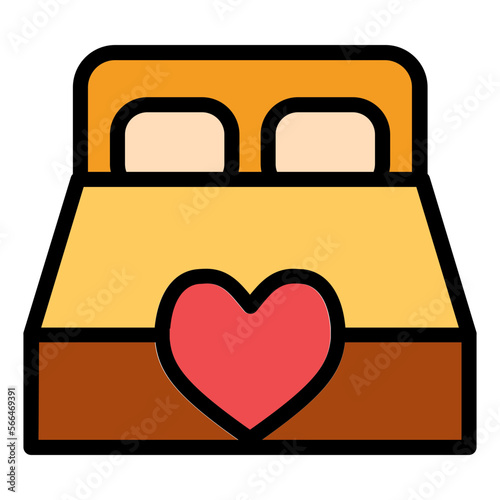 bridal chamber filled line icon