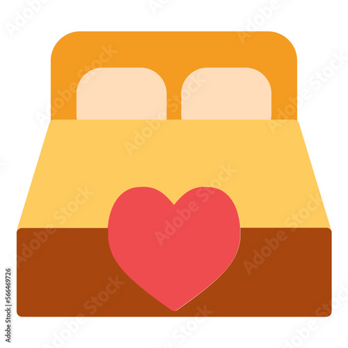 bridal chamber flat icon