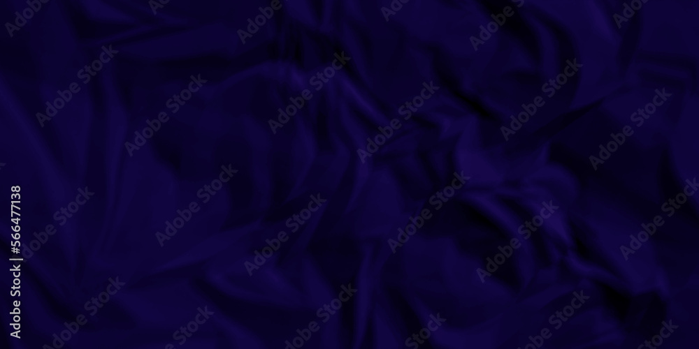 Fototapeta premium Blue stain fabric paper crumpled texture. blue fabric textured crumpled blue paper background. panorama blue paper texture background, crumpled pattern texture backgrund.