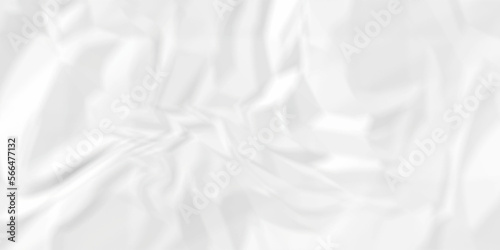 Fototapeta Naklejka Na Ścianę i Meble -  White paper crumpled texture. white fabric textured crumpled white paper background. panorama white paper texture background, crumpled pattern texture backgrund.