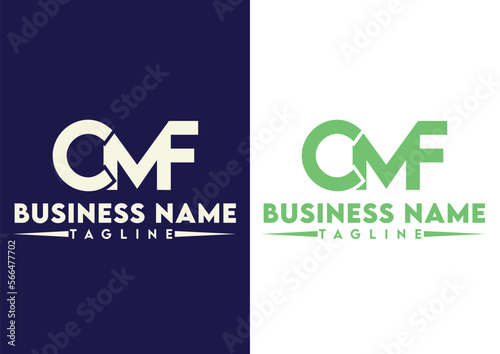 Letter CMF logo design vector template, CMF logo