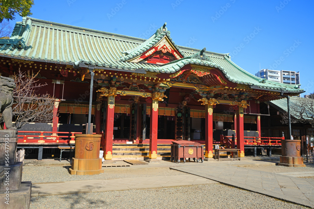 Fototapeta premium 根津神社 拝殿