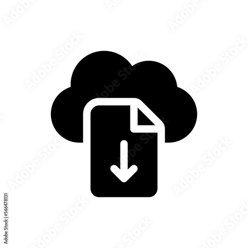 download glyph icon