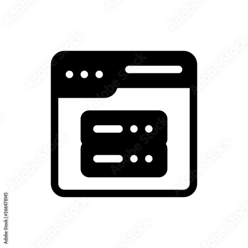 hosting glyph icon