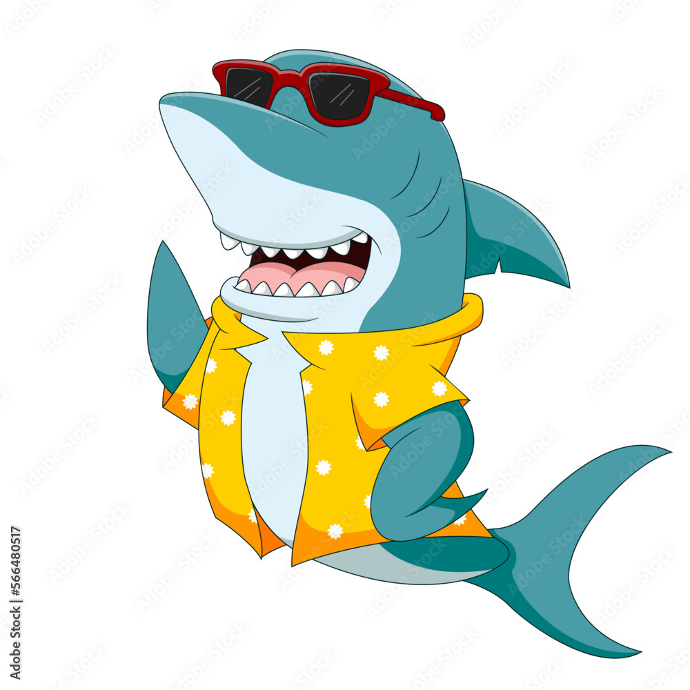 Shark with glasses sale
