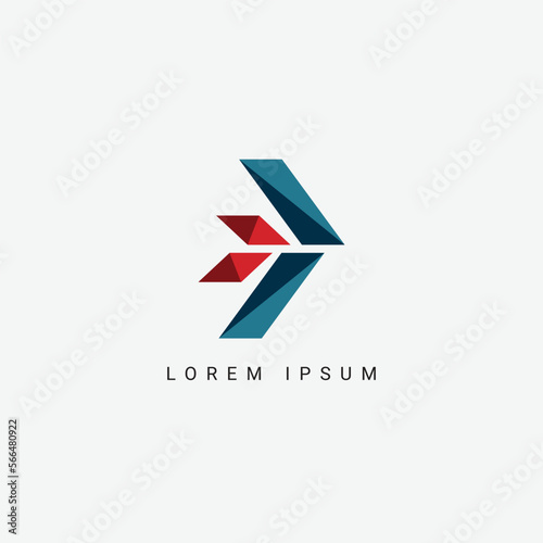 Logistic company vector logo. Arrow icon. Delivery icon. Arrow logo. Business logo. Arrow vector. Delivery service logo. Web, Digital, Marketing, Network icon
