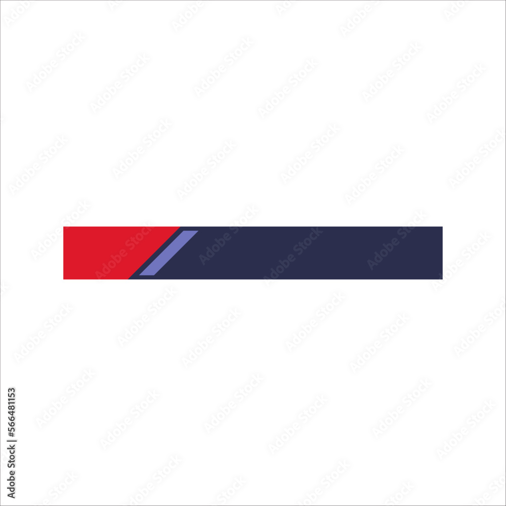 Blue and Red Flat Lower Third Blue and Red Flat Lower Third