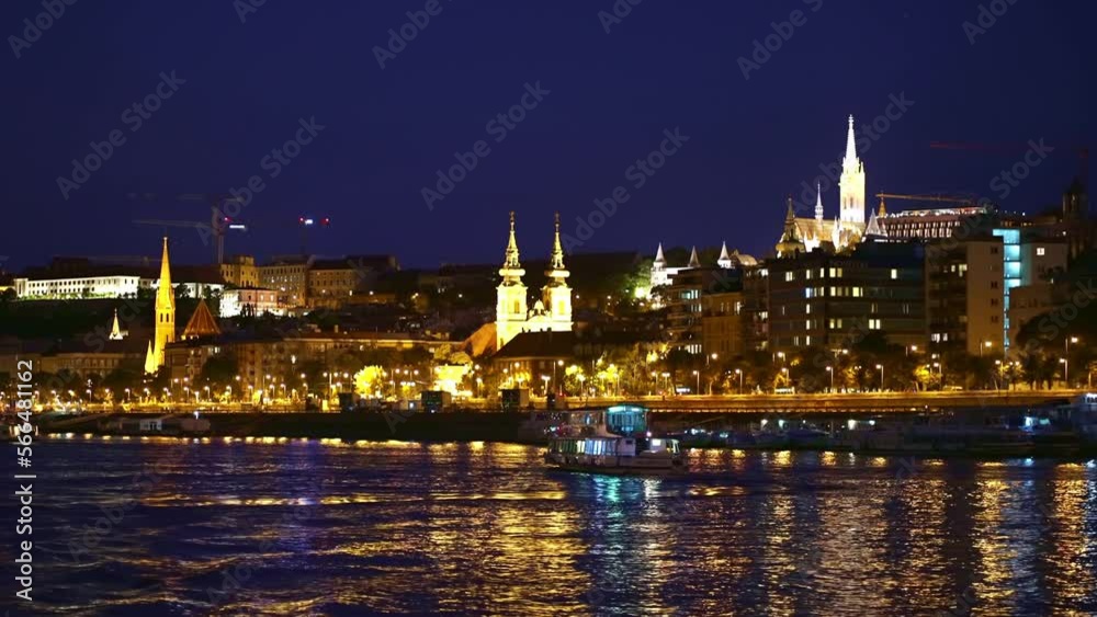 Budapest at night. Skyline of Budapest old town on River Danube. Tourist attraction landmark in Hungary, travel destination in Europe.
Budapest at night. Skyline of Budapest old town on River Danube. Tourist attraction landmark in Hungary, travel destination in Europe.