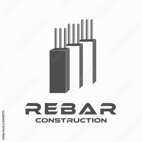 iron logo design for construction and building