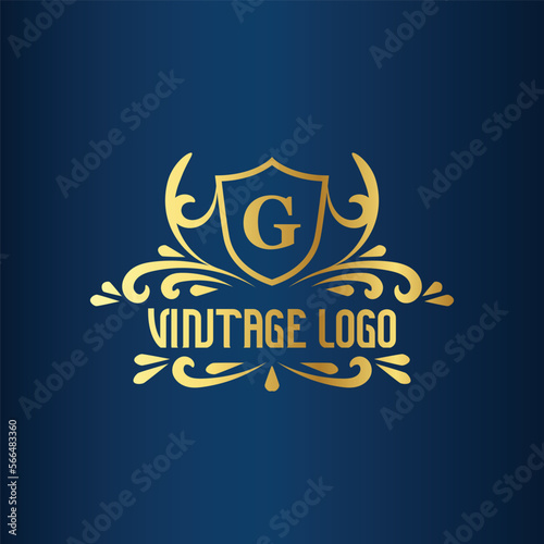 luxury logo. Royal Template logo. elegant with crown logo vector, Creative Lettering Logo Vector Illustration.