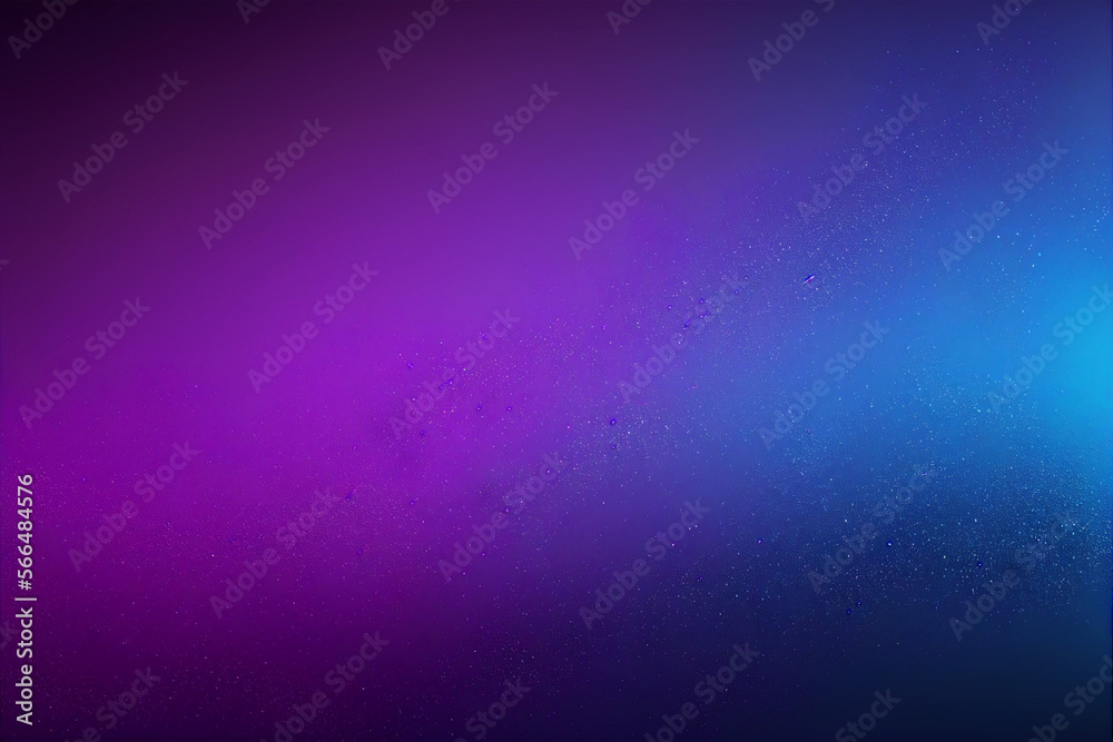 Abstract background of blue and purple light spots on a black background.