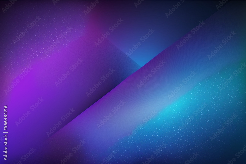 Abstract background with blue and purple neon lights. AI generative