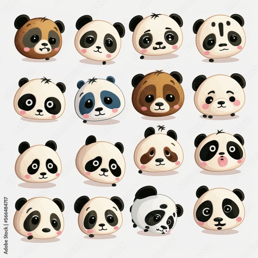 Panda Collection Of Emotions Panda Collection Of Emotions