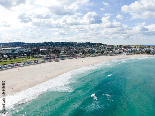 Bondi Beach shot with a drone. 