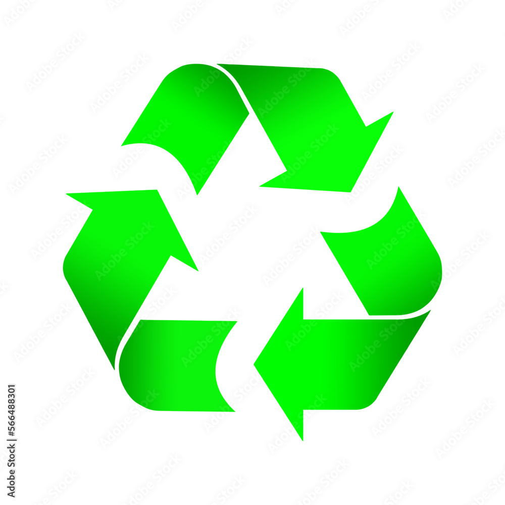 Green recycle icon sign symbol design vector illustration Green recycle icon sign symbol design vector illustration