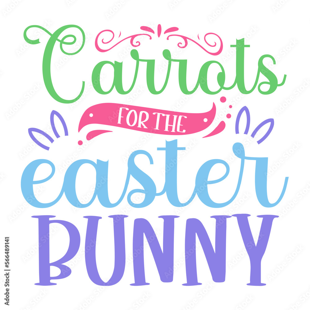 Carrots for the easter bunny svg