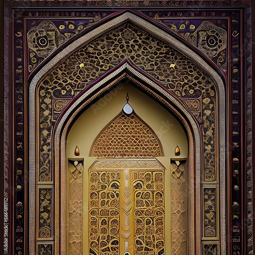 Flat arabic background/ Ramadan Background