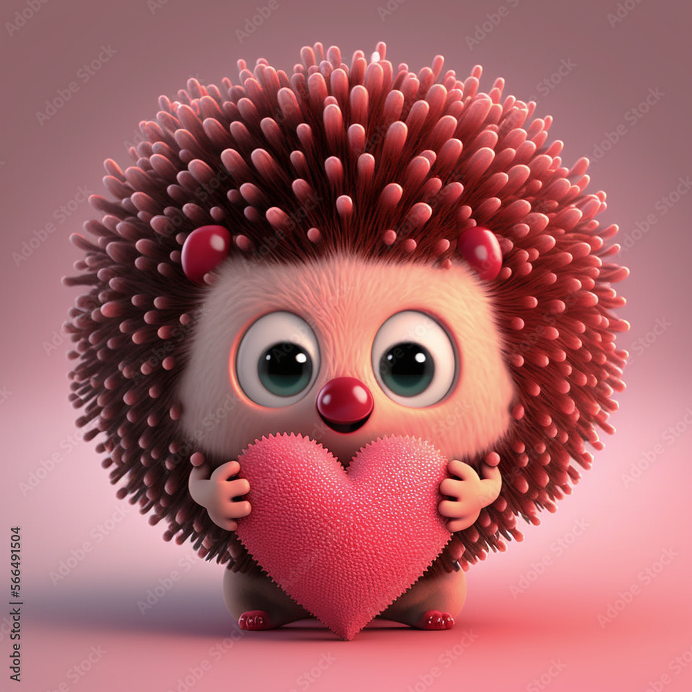 Baby hedgehog sharing the love and smiles Baby hedgehog sharing the love and smiles