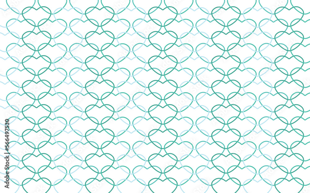 Fototapeta premium ハートの背景 重なり合ったハート 青系