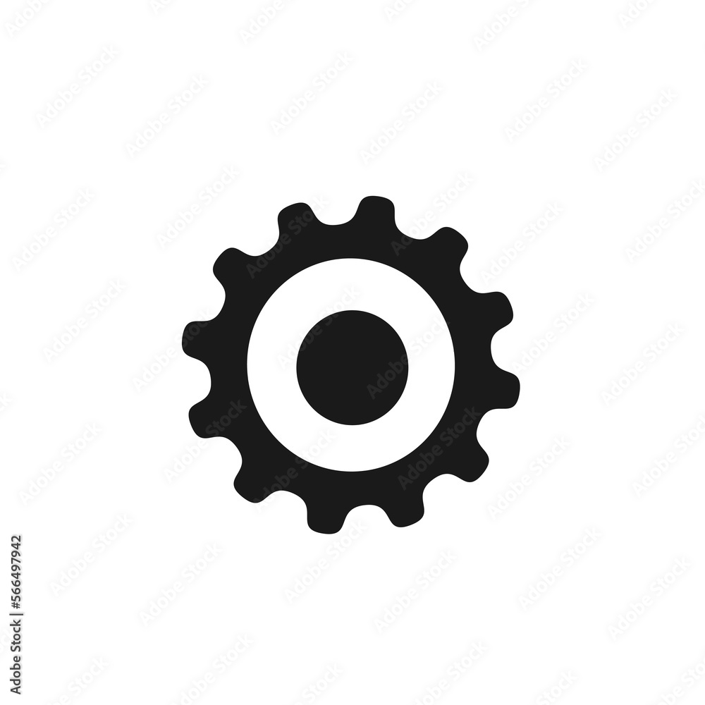 Vector illustration, logo, gear icon. Vector illustration, logo, gear icon.
