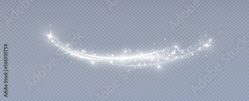 Magic spiral with sparkles.White light effect.Glitter particles with lines.Swirl effect.