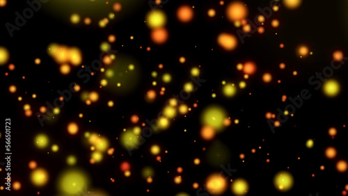 Abstract beautiful double bokeh flickering particles and light flare blurred glowing gradient background. concept for wedding card design