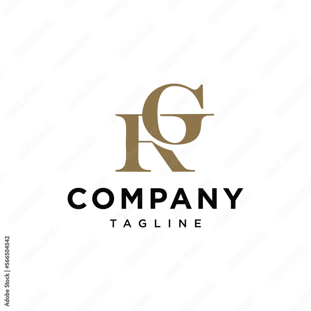 Fototapeta premium Letter R and G vector logo template.eps