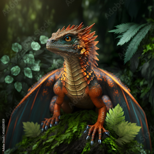 portrait of a dragon Fototapet