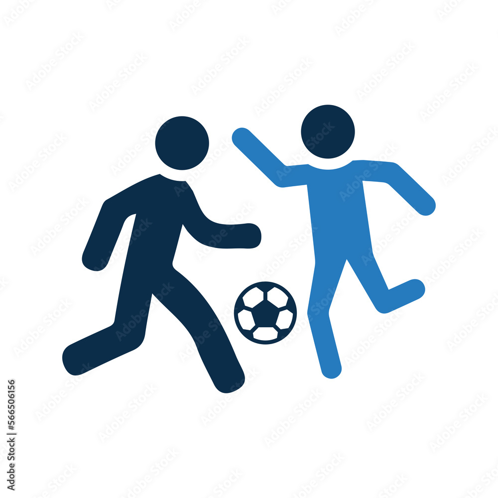 Game, football playing icon. Game, football playing icon.