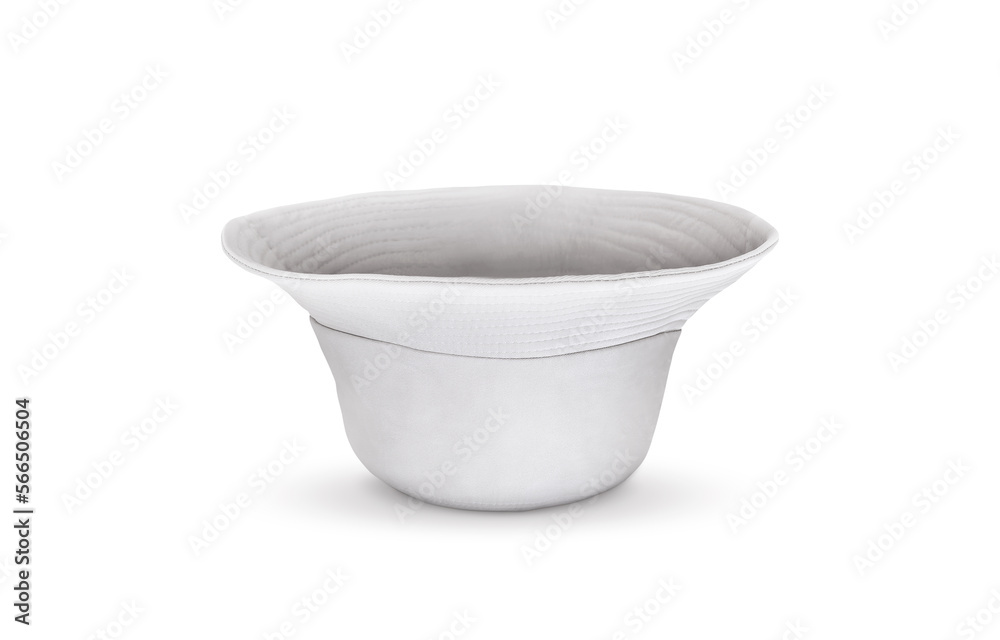 Opened bucket hat isolated on white background Opened bucket hat isolated on white background