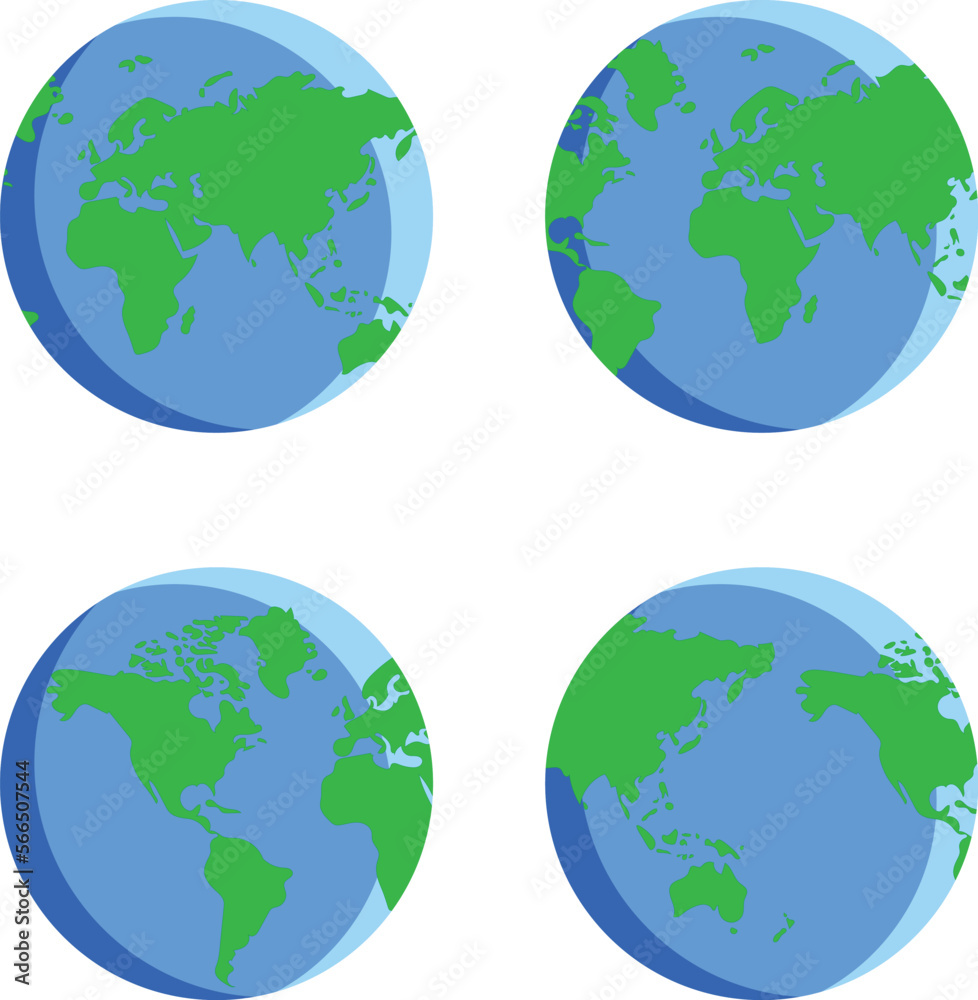 earth globe set vector earth globe set vector
