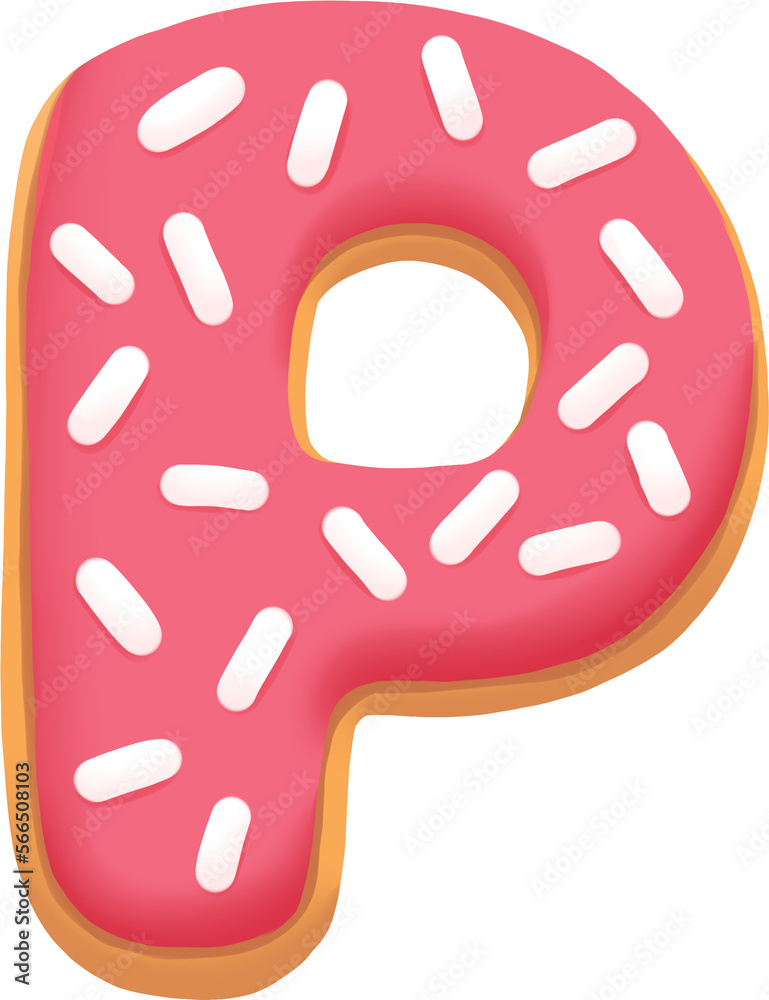 cookie alphabet letter P cookie alphabet letter P