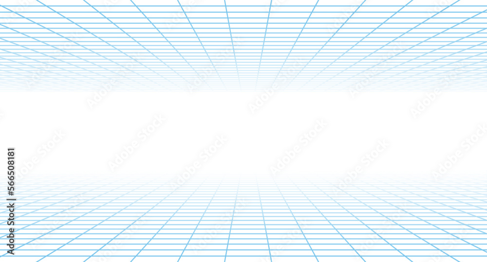 Perspective grid. Abstract wireframe landscape Perspective grid. Abstract wireframe landscape