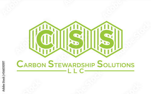 letter CSS hexagon logo design