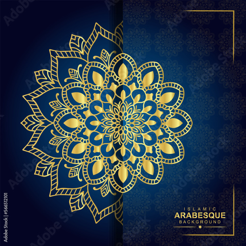 Vector luxury ornamental mandala design background