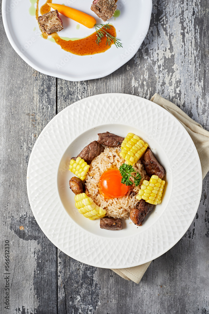 Beef fat fried rice